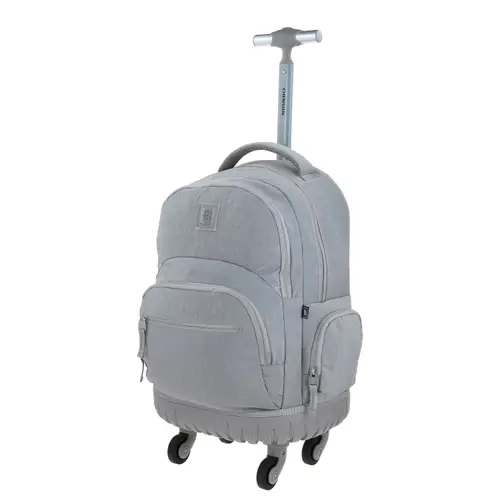 Mochila con Ruedas 1818 by Chenson Gris para Jóvenes - Estilo y Funcionalidad 2