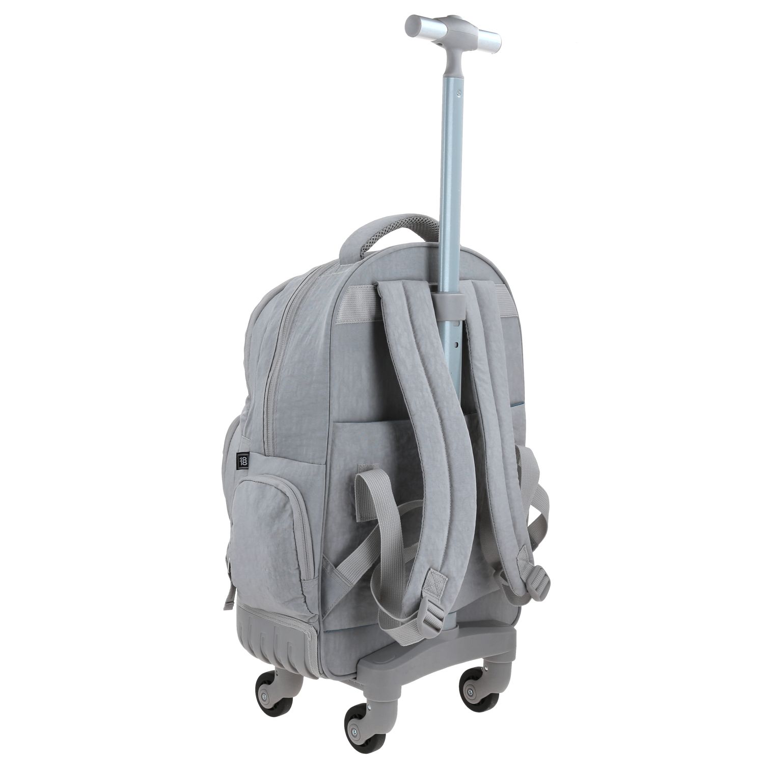 Mochila con Ruedas 1818 by Chenson Gris para Jóvenes - Estilo y Funcionalidad 3