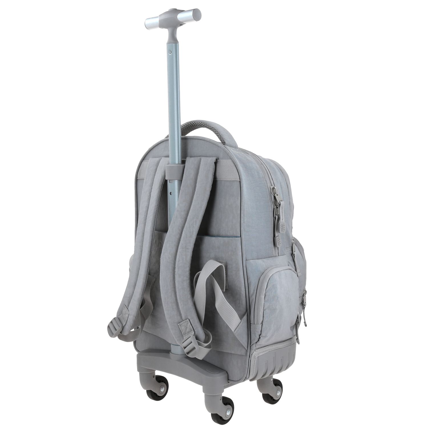 Mochila con Ruedas 1818 by Chenson Gris para Jóvenes - Estilo y Funcionalidad 5