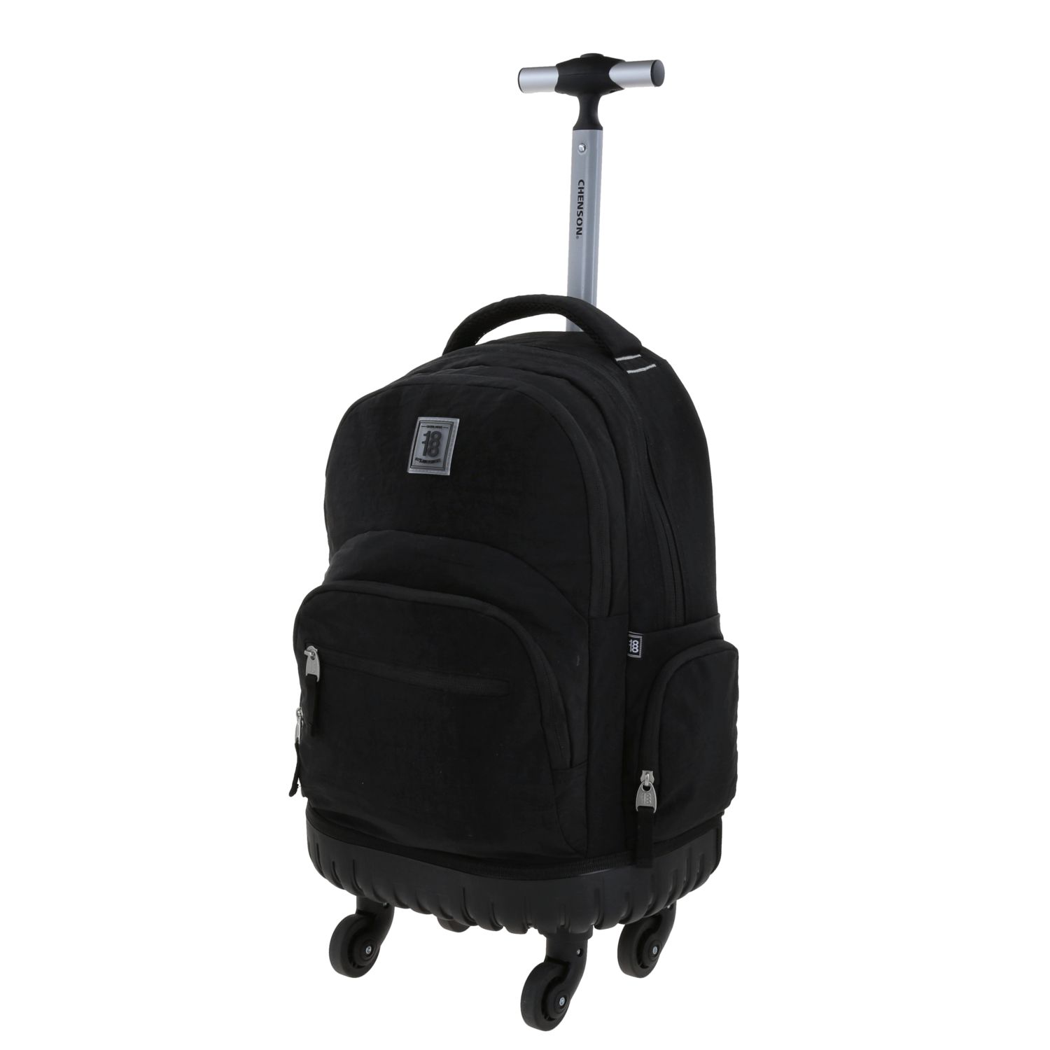 Mochila con Ruedas 1818 by Chenson Negra para Jóvenes - Estilo y Funcionalidad 2