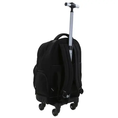 Mochila con Ruedas 1818 by Chenson Negra para Jóvenes - Estilo y Funcionalidad 3