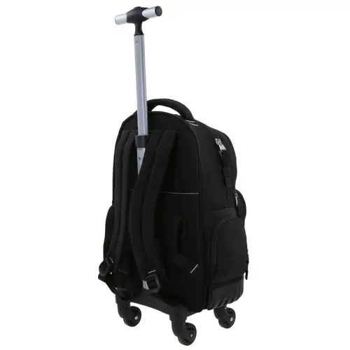 Mochila con Ruedas 1818 by Chenson Negra para Jóvenes - Estilo y Funcionalidad 5