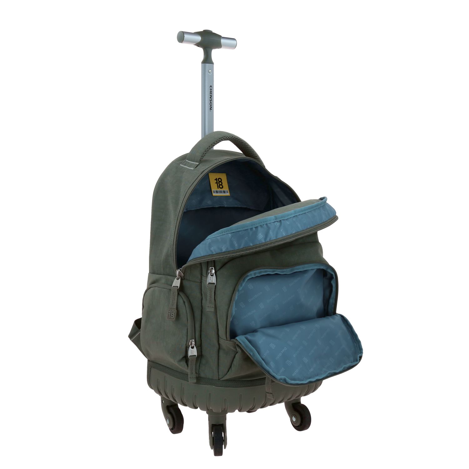 Mochila con Ruedas 1818 by Chenson Verde Seco Juvenil - vista 2
