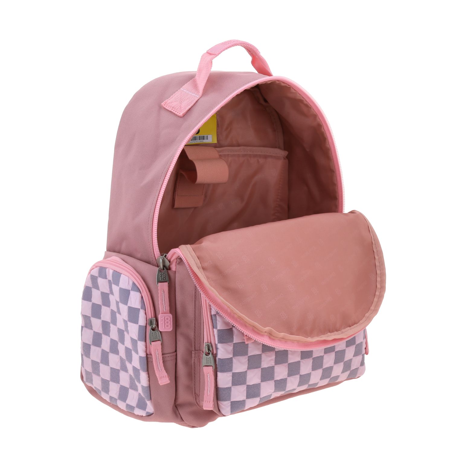 Mochila juvenil 1818 by Chenson rosa con múltiples bolsillos - vista 2