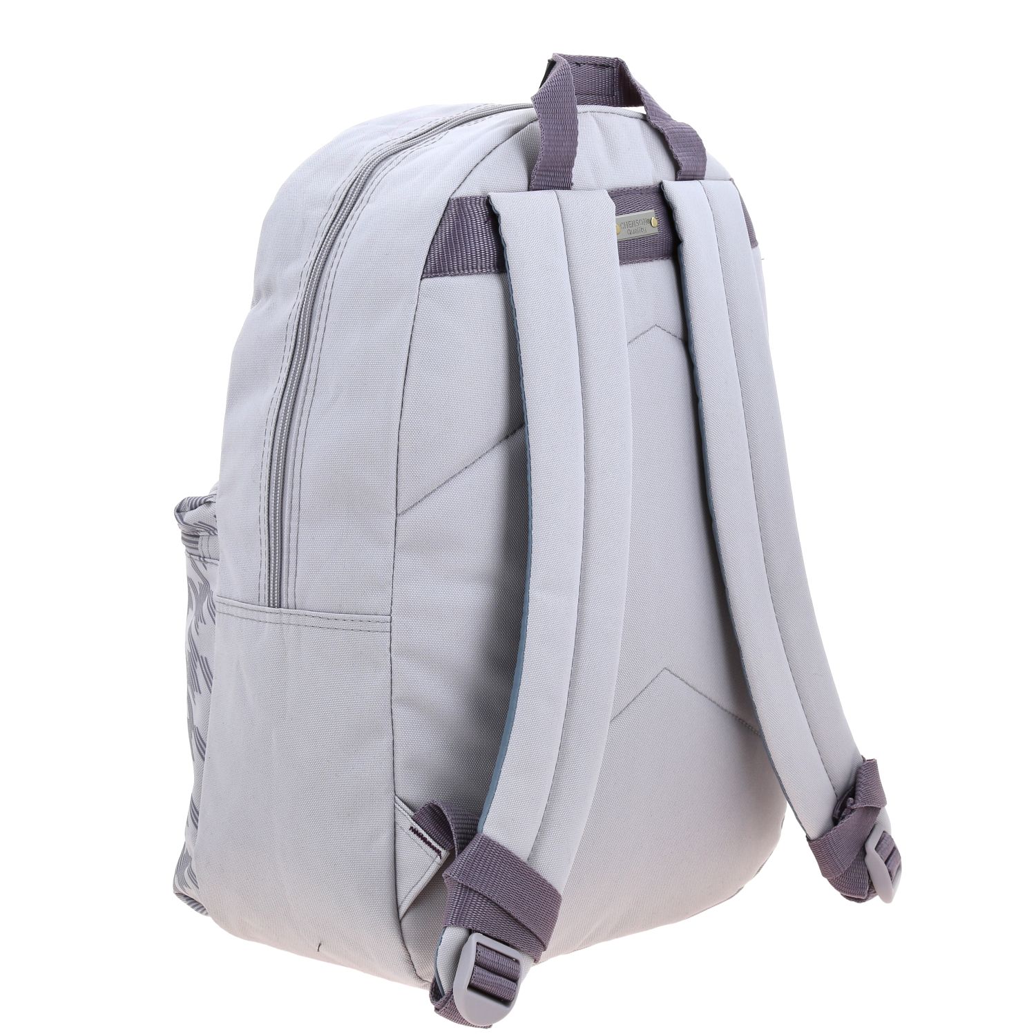 Mochila escolar juvenil 1818 by Chenson Gris con amplio compartimento 3