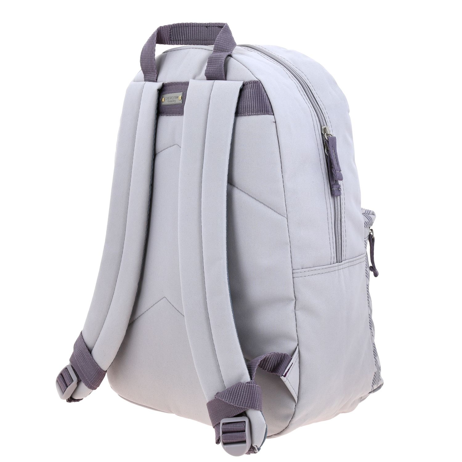 Mochila escolar juvenil 1818 by Chenson Gris con amplio compartimento 5