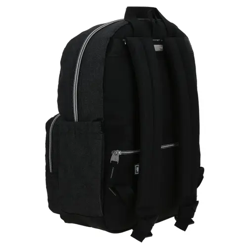 Mochila escolar juvenil 1818 by Chenson negra con diseño funcional 3