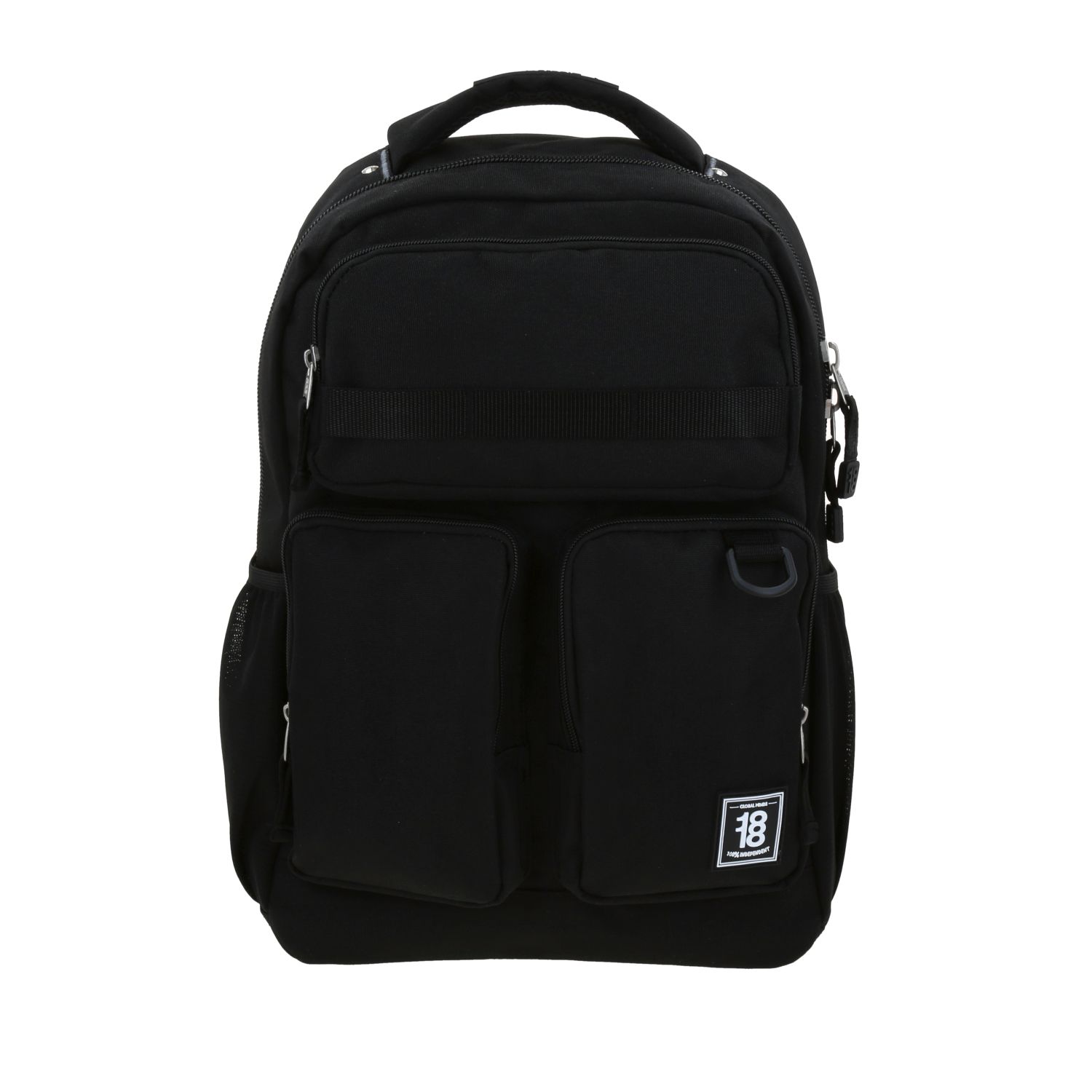 Mochila Escolar 1818 by Chenson Negro con Triple Bolsillo