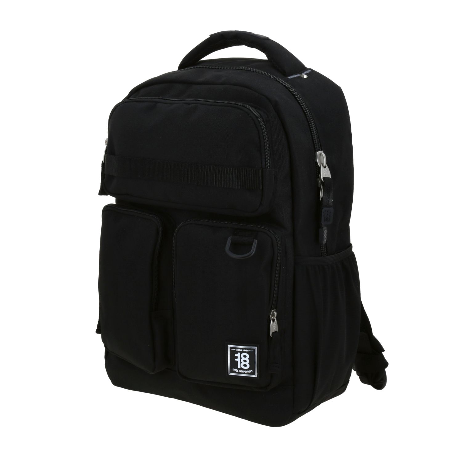Mochila Escolar 1818 by Chenson Negro con Triple Bolsillo 2