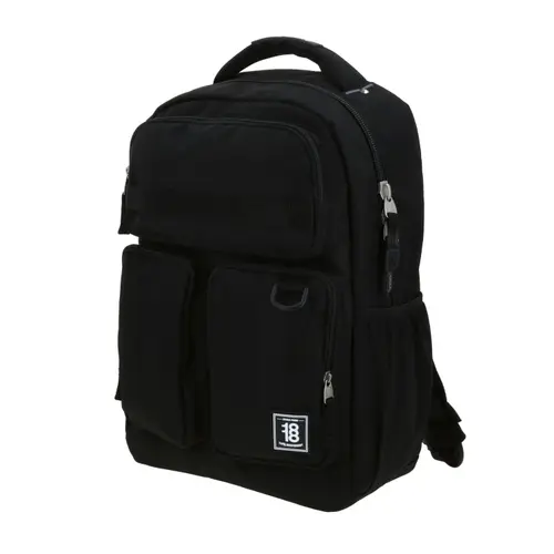 Mochila Preparatoria 1818 by Chenson Negro con Triple Bolsillo 2