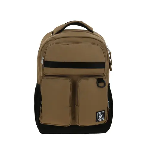 Mochila Escolar 1818 by Chenson Beige Compartimentos Amplios