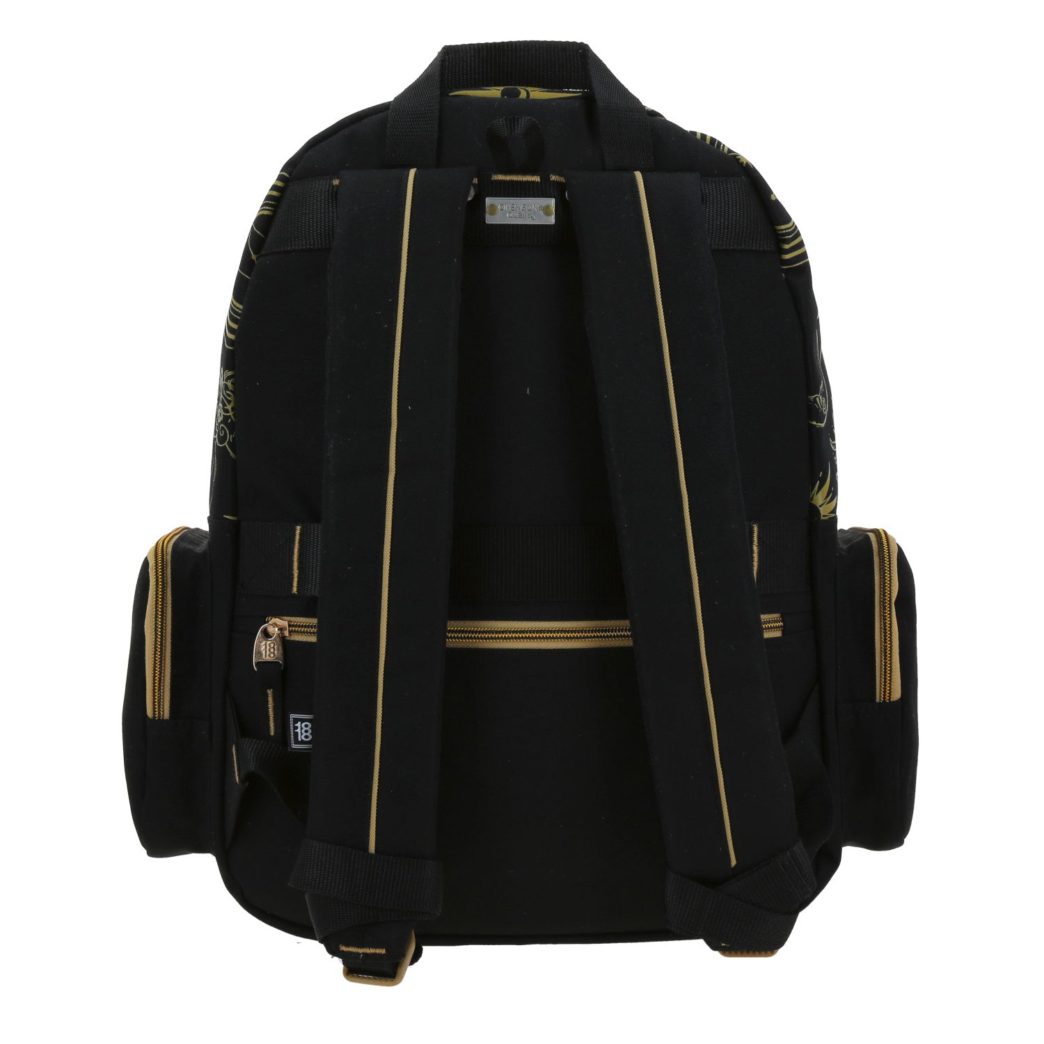 Mochila escolar juvenil 1818 by Chenson negra con amplio compartimento 4