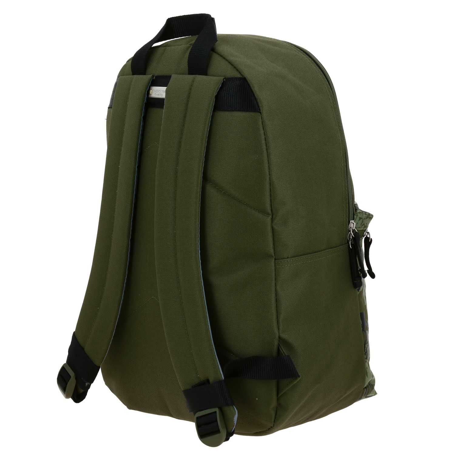 Mochila escolar juvenil 1818 by Chenson verde seco con amplio espacio 5