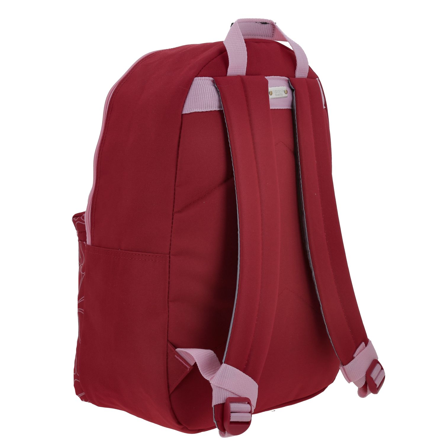 Mochila escolar juvenil 1818 by Chenson fucsia con amplios compartimentos 3
