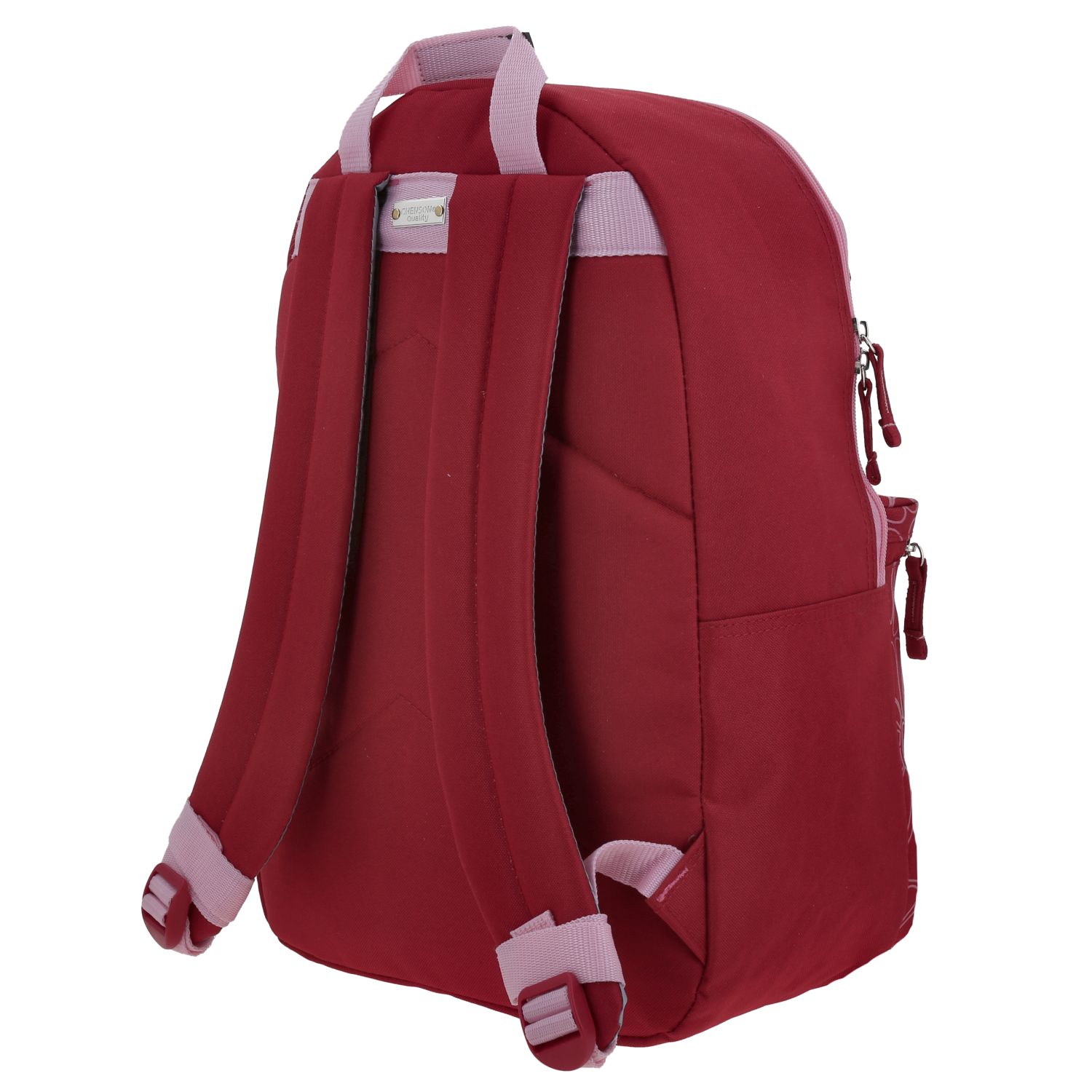 Mochila escolar juvenil 1818 by Chenson fucsia con amplios compartimentos 5