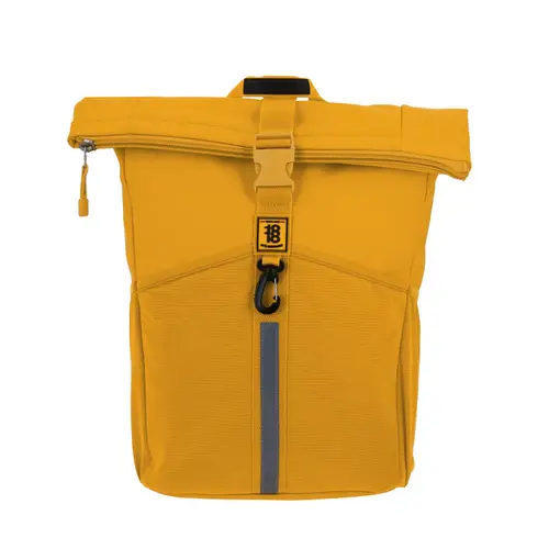 Mochila escolar juvenil 1818 by Chenson amarilla con compartimento amplio