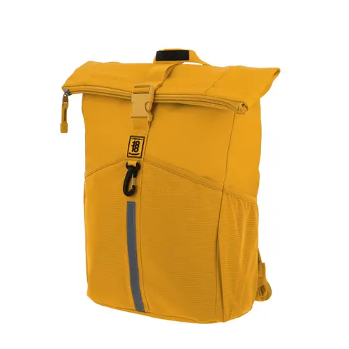 Mochila escolar juvenil 1818 by Chenson amarilla con compartimento amplio - vista 2