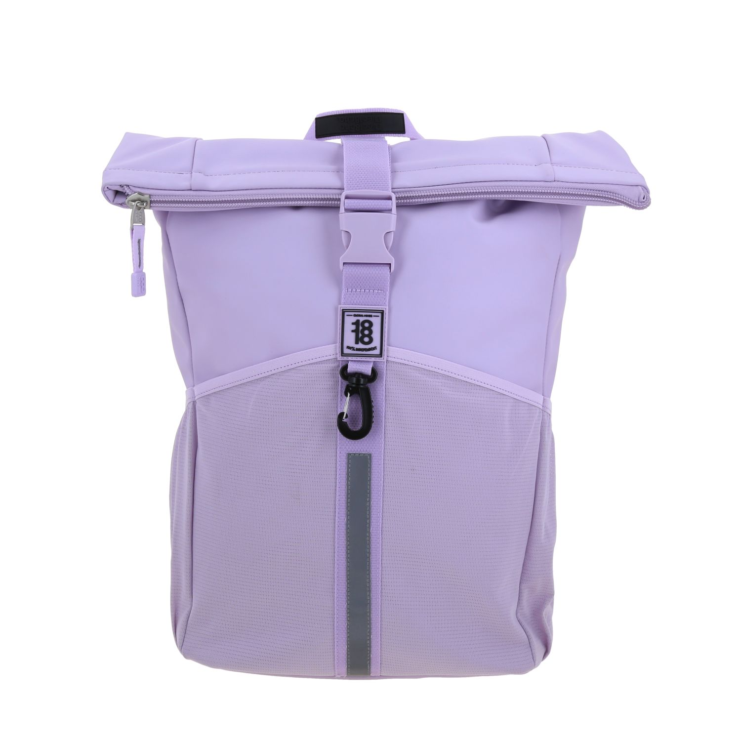 Mochila escolar juvenil 1818 by Chenson violeta con soporte para maleta