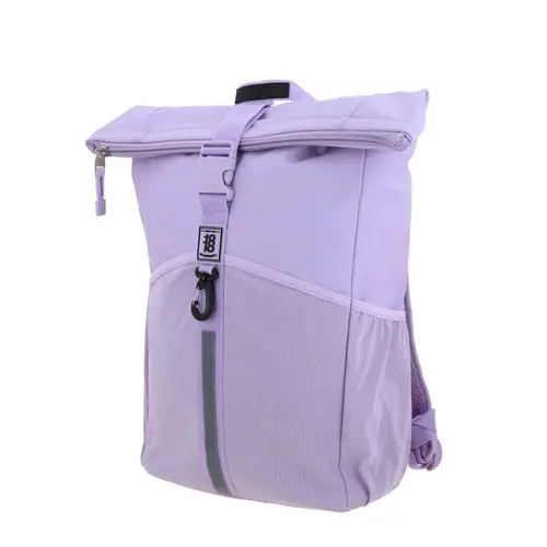 Mochila escolar juvenil 1818 by Chenson violeta con soporte para maleta 2