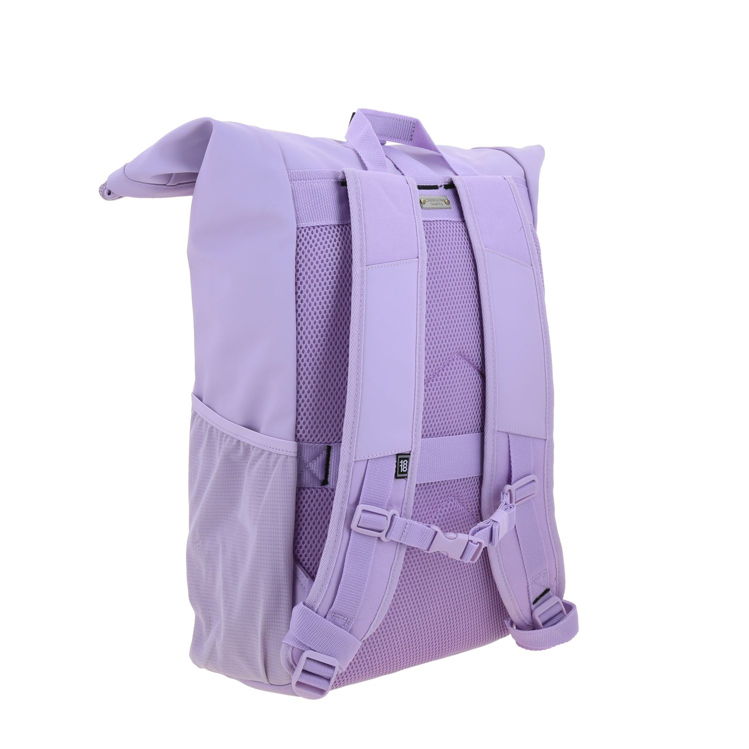 Mochila escolar juvenil 1818 by Chenson violeta con soporte para maleta 3