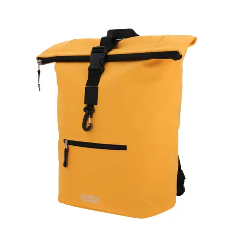 Mochila Escolar Juvenil 1818 by Chenson Amarillo con Compartimento Amplio - vista 2