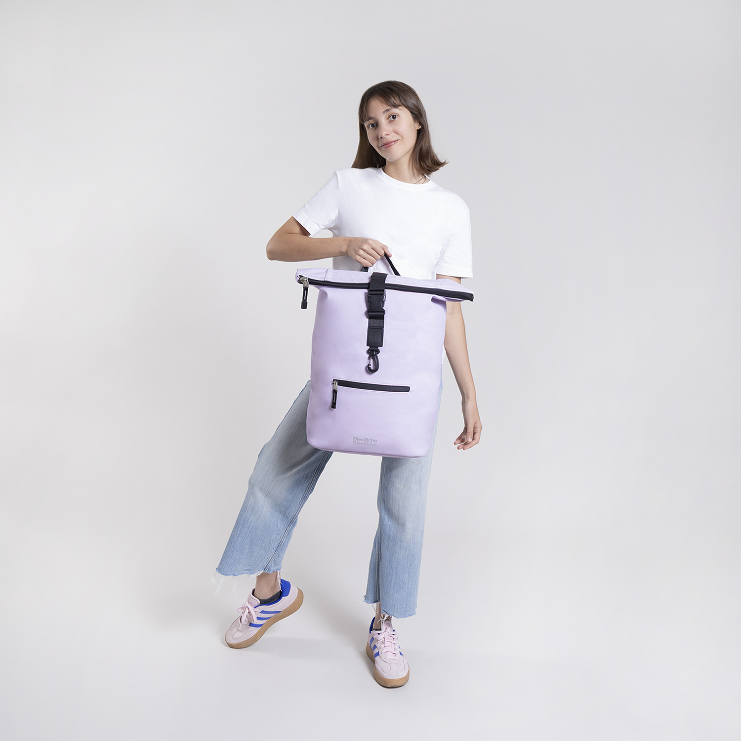 Mochila escolar juvenil 1818 by Chenson violeta con compartimento amplio - vista 2