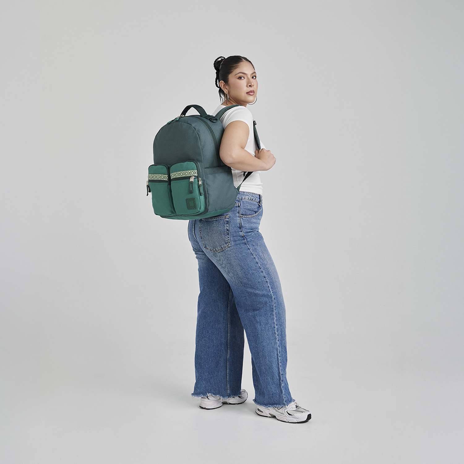 Mochila Escolar 1818 by Chenson Verde - Backpack Juvenil - vista 2