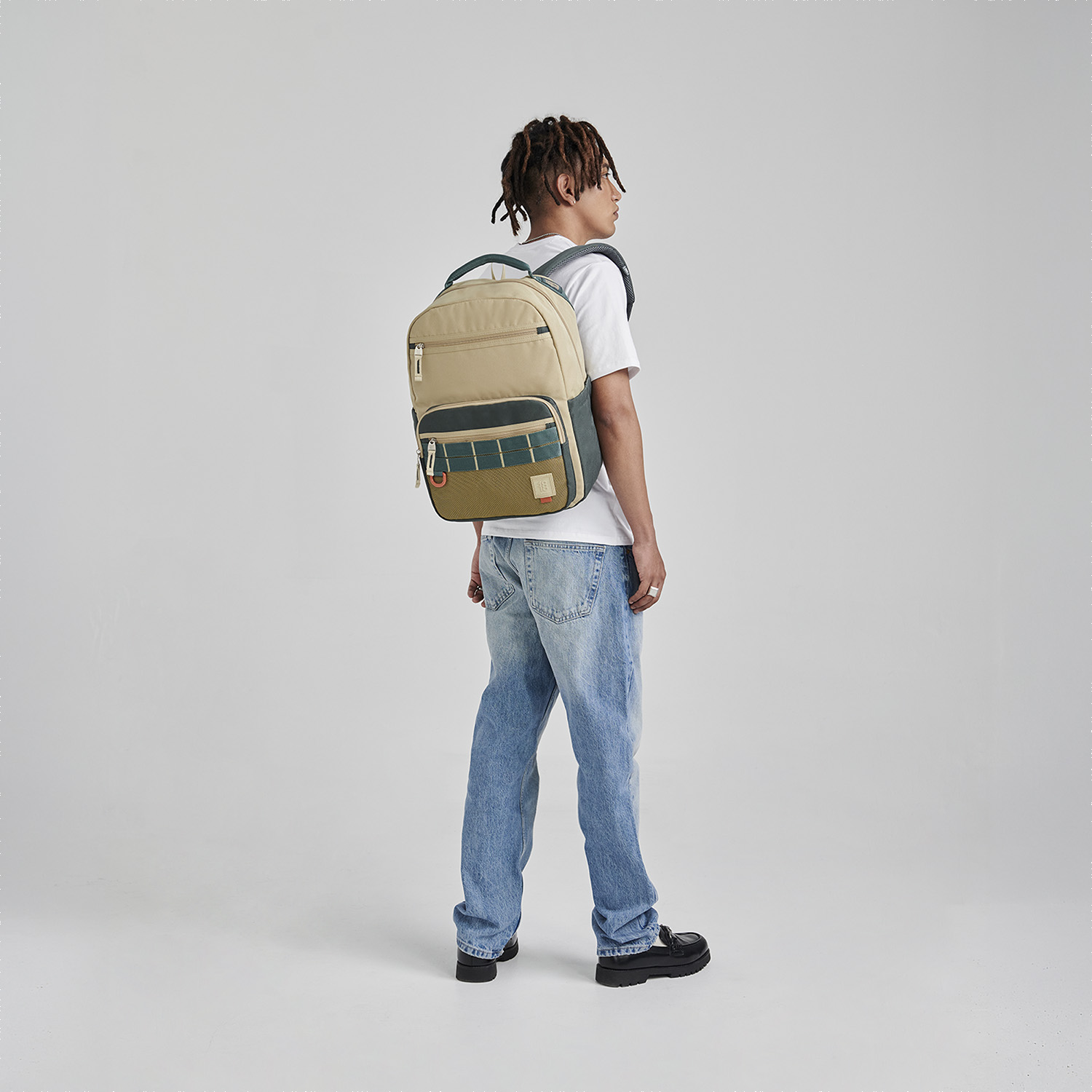 Mochila Juvenil 1818 by Chenson Café Oro Rosa - Escolar y Casual - vista 2