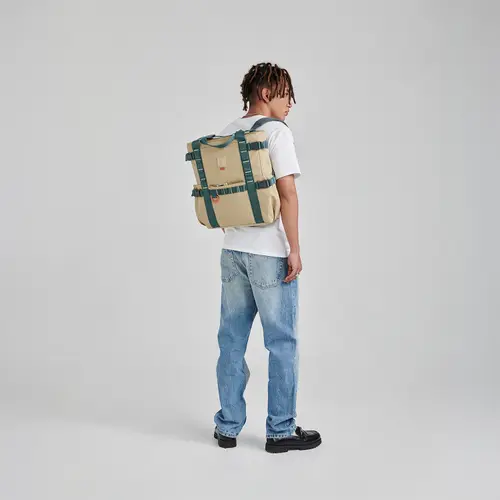 Mochila escolar juvenil 1818 by Chenson Café/Oro rosa - Estilo y funcionalidad - vista 2