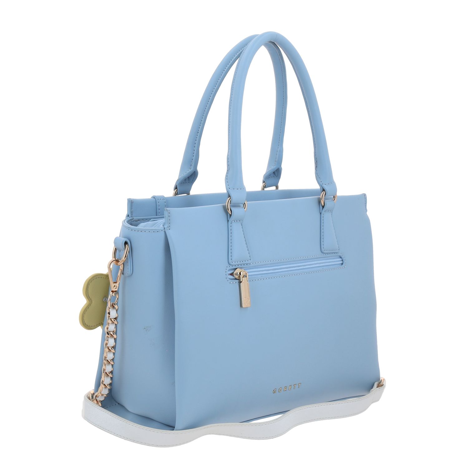 Bolsa de Mano AL by Chenson Azul 30cm | Diseño Flores 3D 3