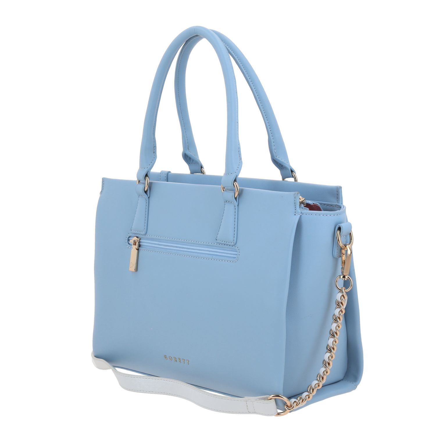 Bolsa de Mano AL by Chenson Azul 30cm | Diseño Flores 3D 5