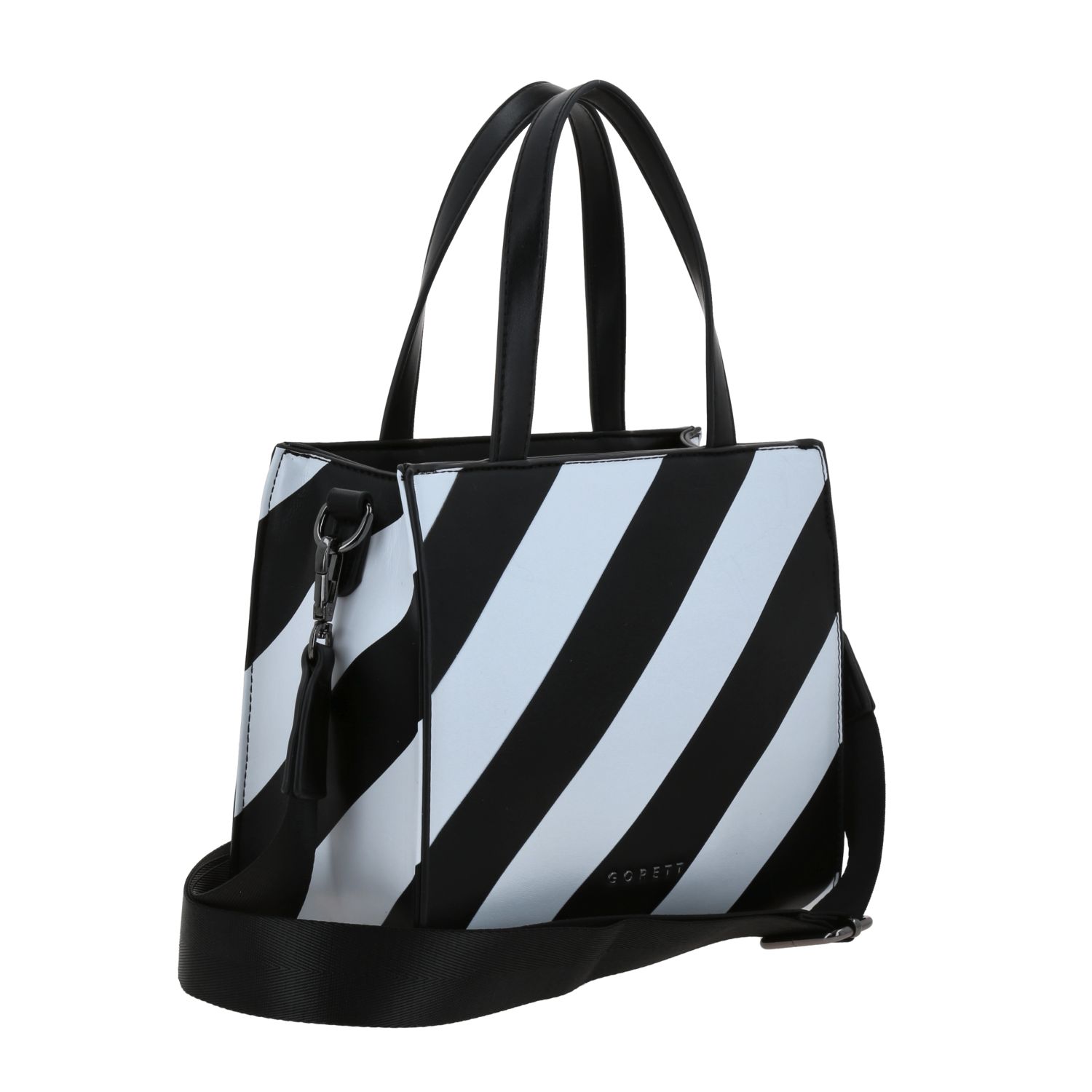 Bolsa de Mano AL by Chenson Negro Simil Piel Compartimentos 3