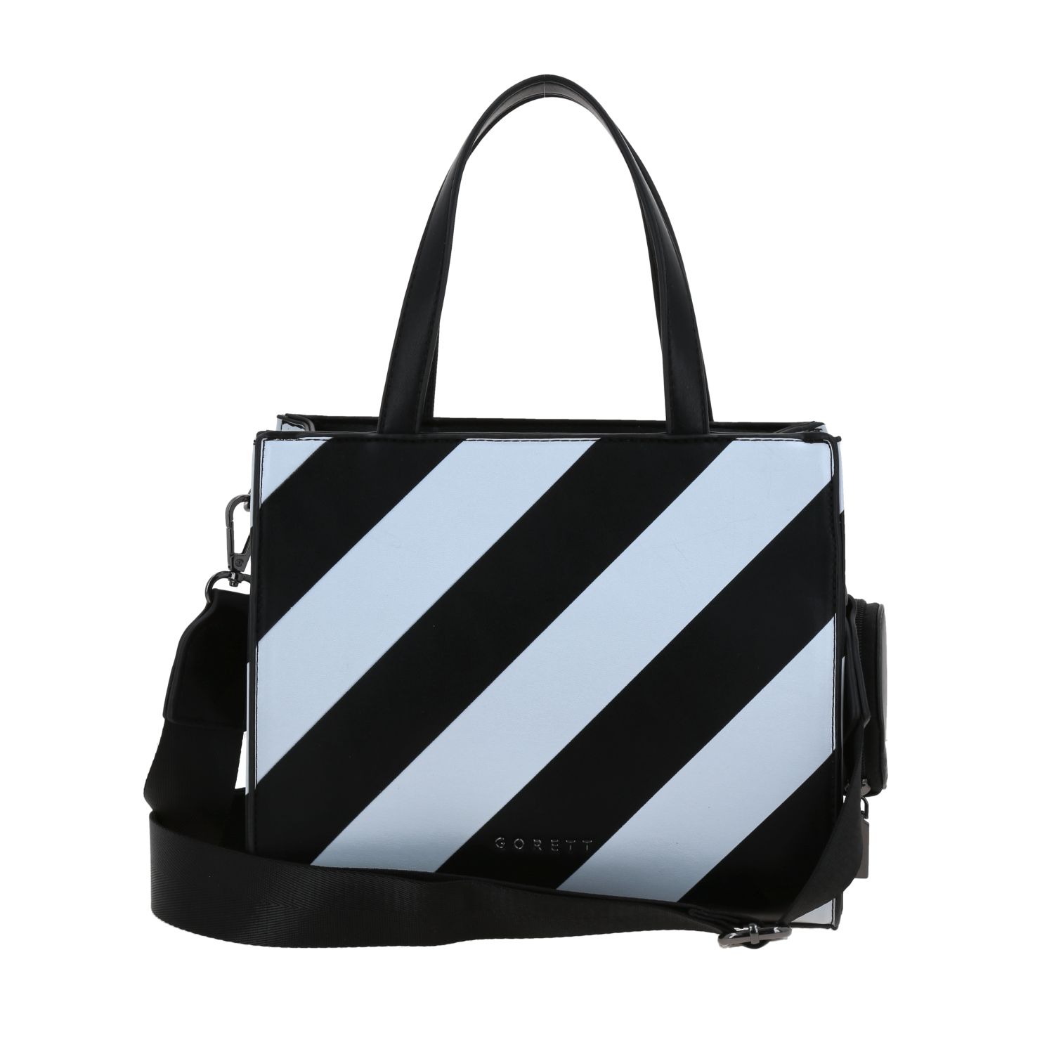 Bolsa de Mano AL by Chenson Negro Simil Piel Compartimentos 4