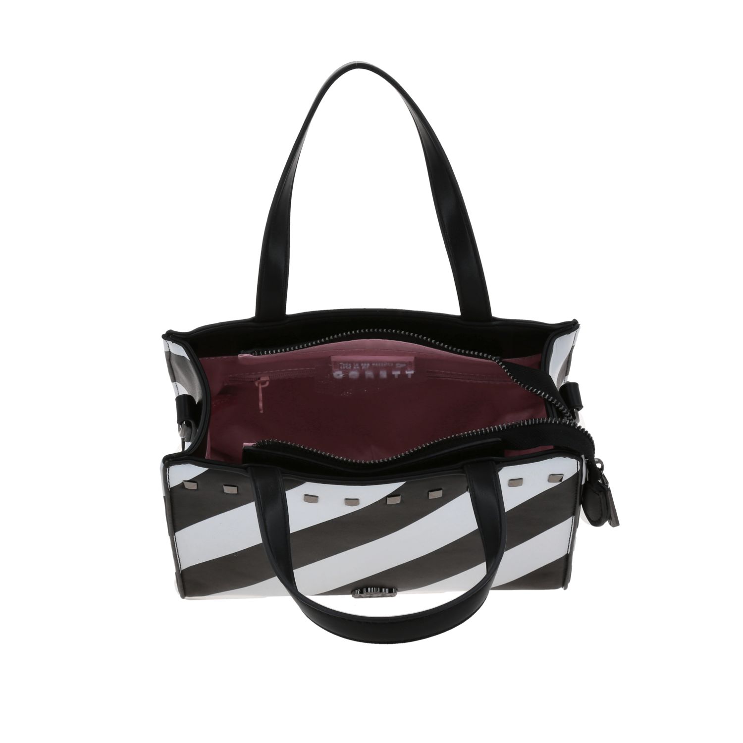 Bolsa de Mano AL by Chenson Negro Simil Piel Compartimentos - vista 2