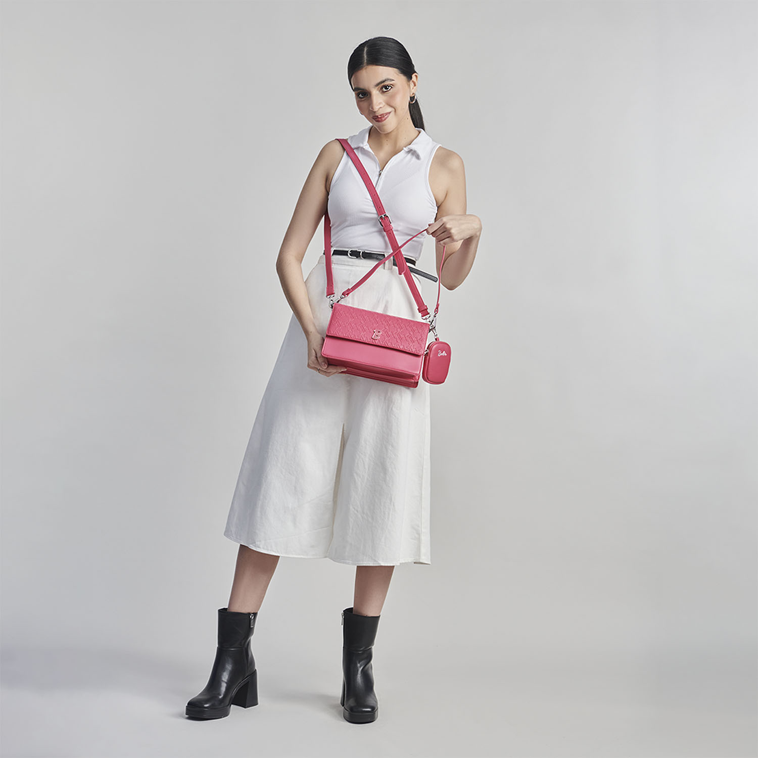Bolsa de Mano para Dama Barbie by Chenson Rosa con Doble Compartimento - vista 2