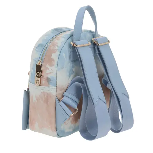 Mochila para dama Barbie by Chenson en azul con bolsillo frontal 3