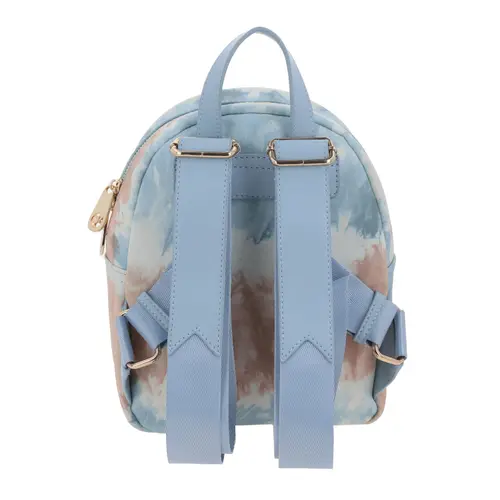 Mochila para dama Barbie by Chenson en azul con bolsillo frontal 4