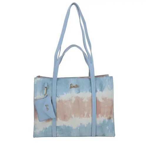 Bolsa grande para dama Barbie by Chenson azul con diseño funcional 1