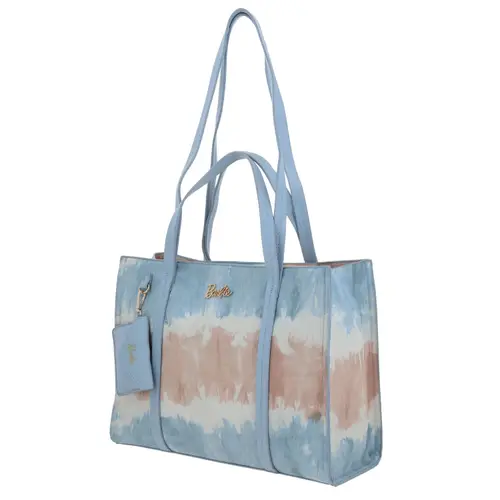Bolsa grande para dama Barbie by Chenson azul con diseño funcional 2