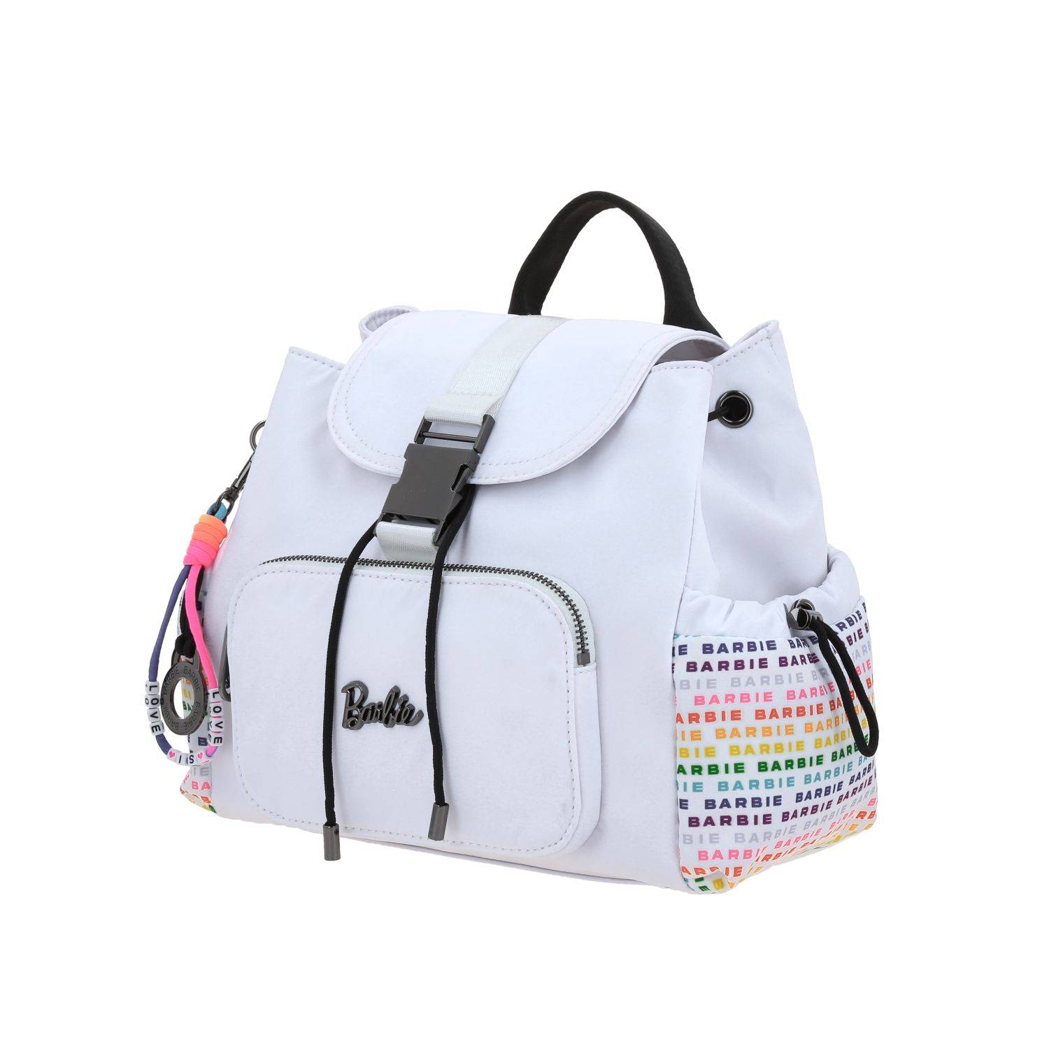 Mochila para dama Barbie by Chenson color blanco con estilo moderno 2