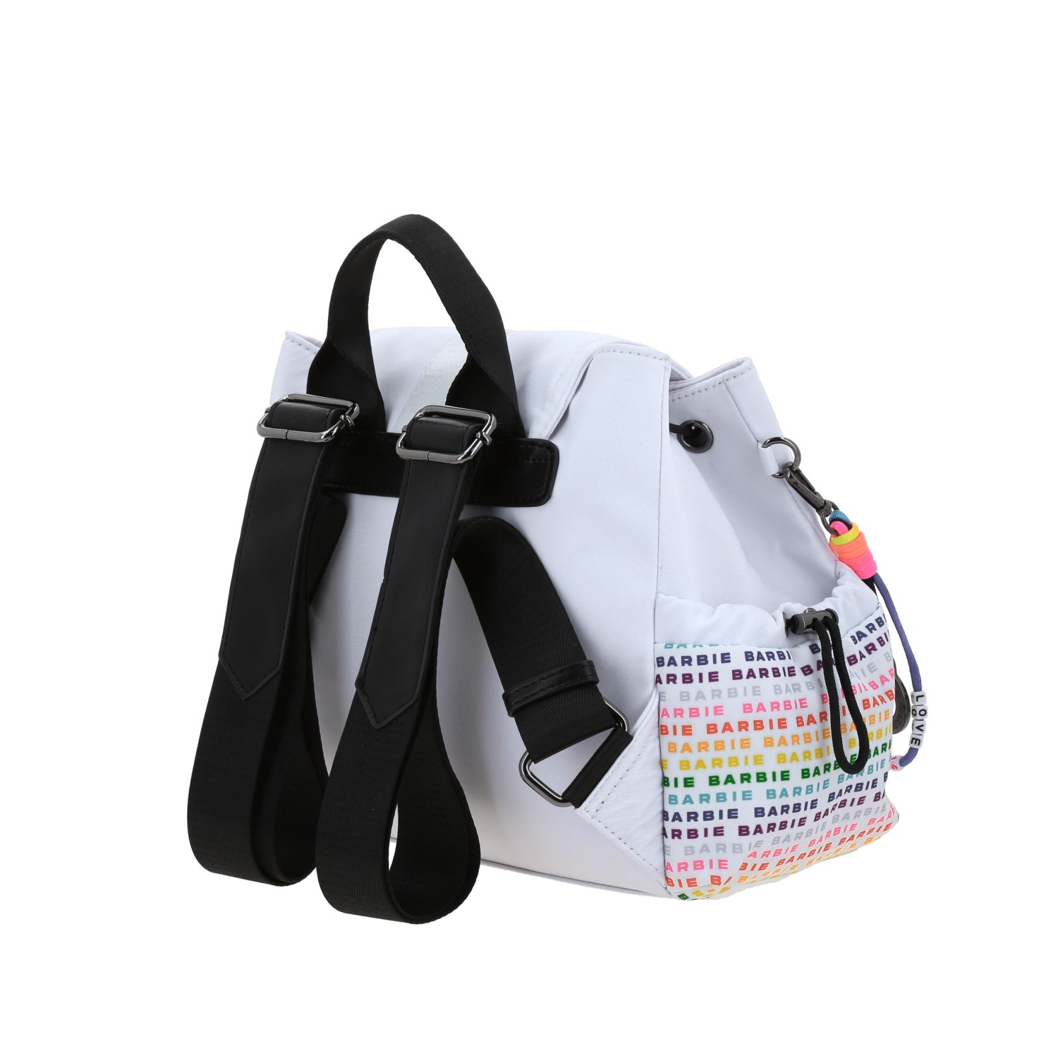 Mochila para dama Barbie by Chenson color blanco con estilo moderno 5