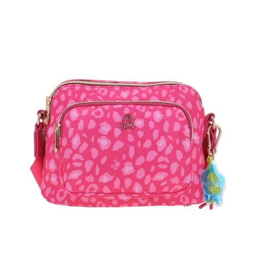 Bolsa de lado Barbie by Chenson rosa con doble compartimento para dama