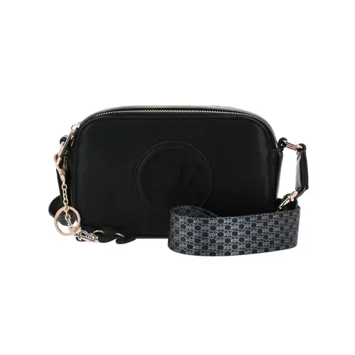 Bolsa de Lado Barbie by Chenson Negra con Doble Compartimento para Dama