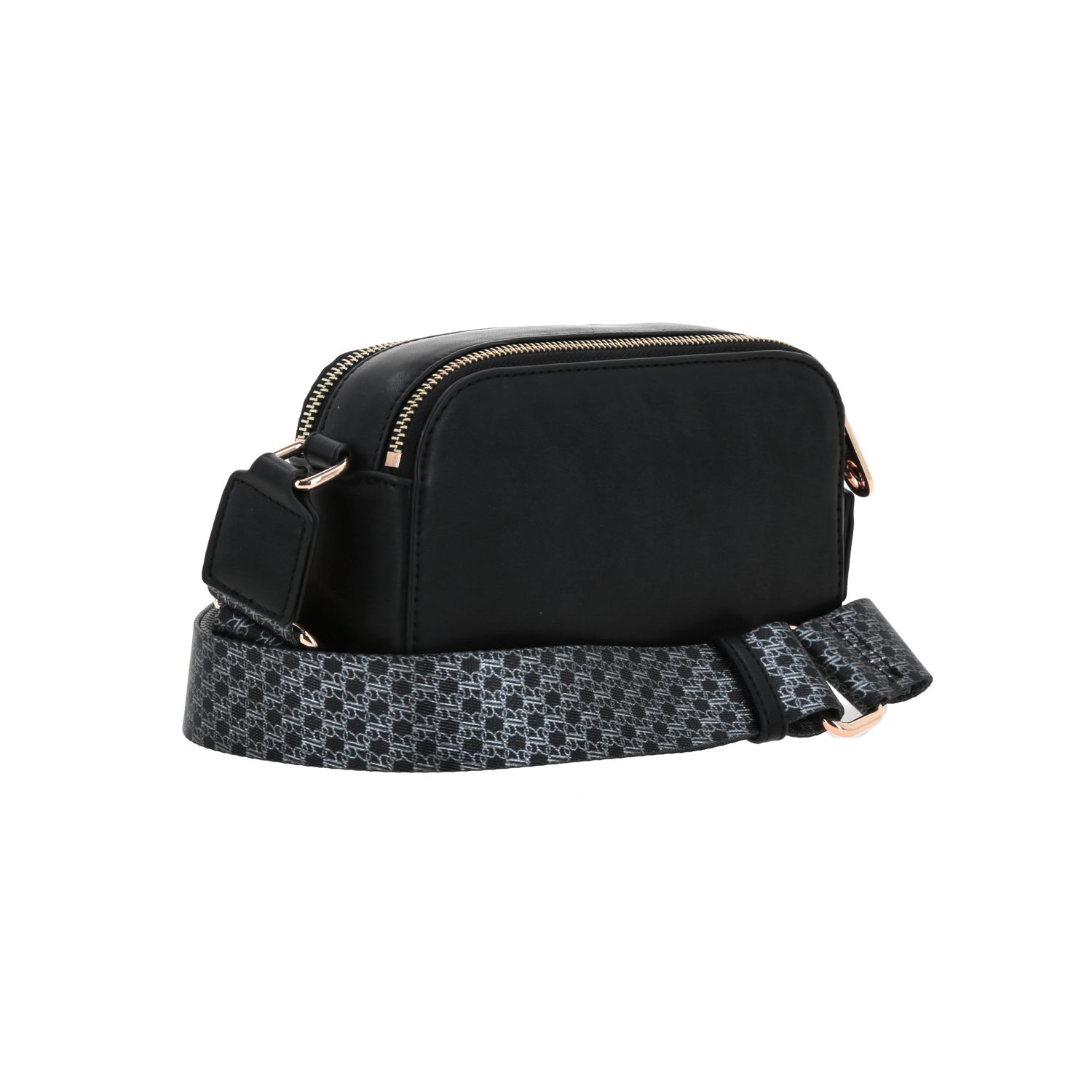 Bolsa de Lado Barbie by Chenson Negra con Doble Compartimento para Dama 3