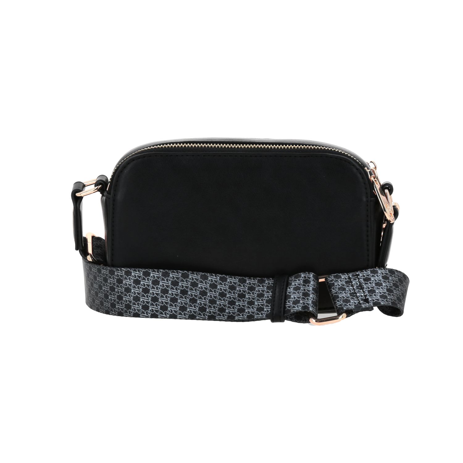 Bolsa de Lado Barbie by Chenson Negra con Doble Compartimento para Dama 4