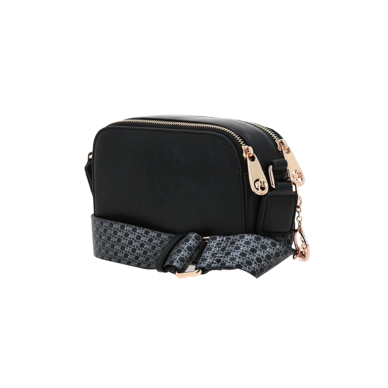 Bolsa de Lado Barbie by Chenson Negra con Doble Compartimento para Dama 5