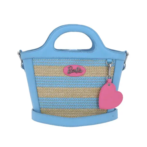 Bolsa de Mano para Dama Barbie by Chenson Azul con Amplio Compartimento