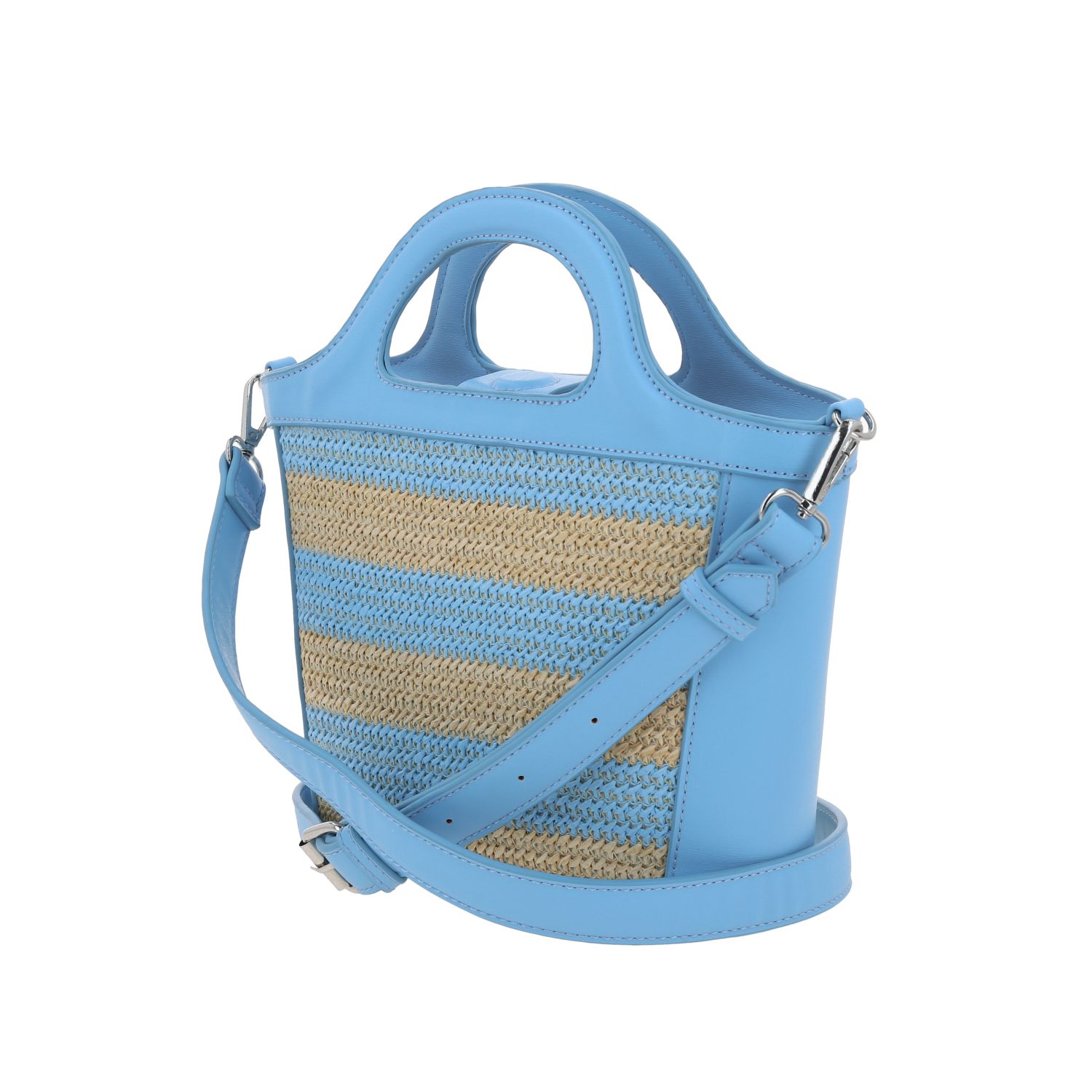 Bolsa de Mano para Dama Barbie by Chenson Azul con Amplio Compartimento 5
