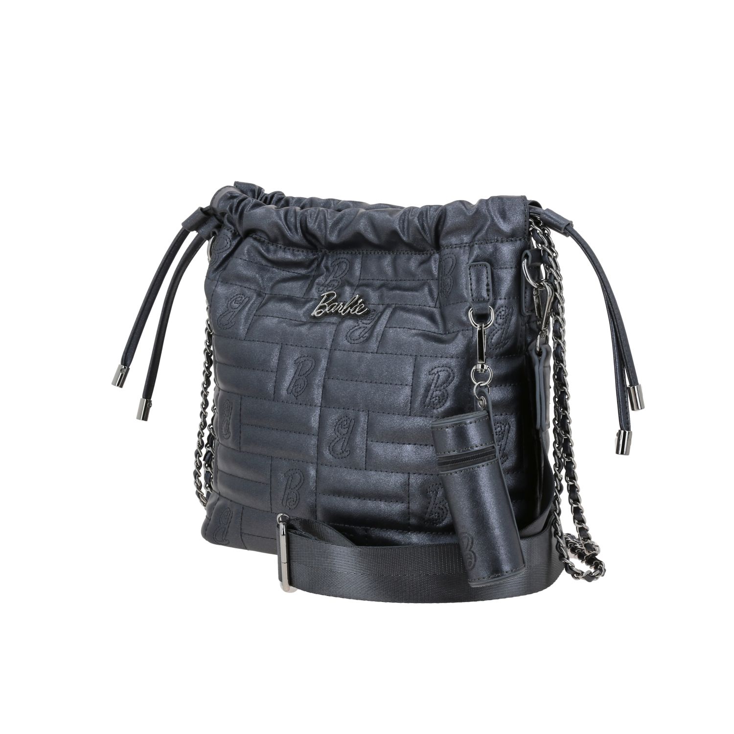 Bolsa de mano para dama Barbie by Chenson color negro con estilo moderno 2