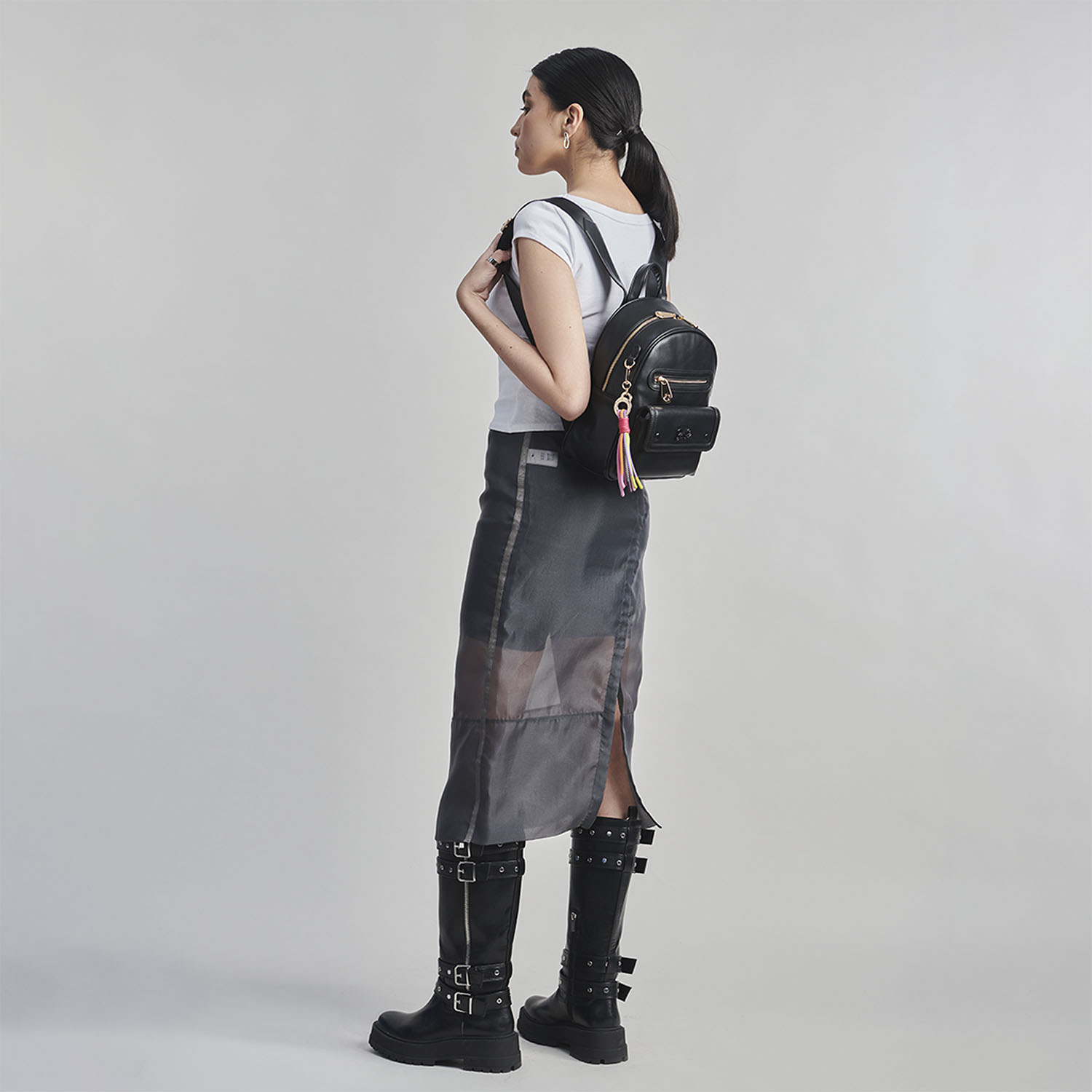 Mochila Barbie by Chenson Negro - Casual Mujer Trabajo - vista 2